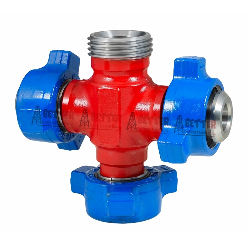 Integral unions integral fittings cross union