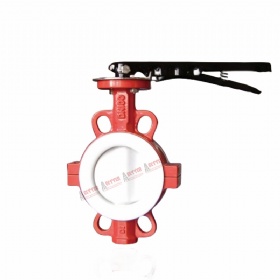 Split Body PTFE Wafer Butterfly Valve